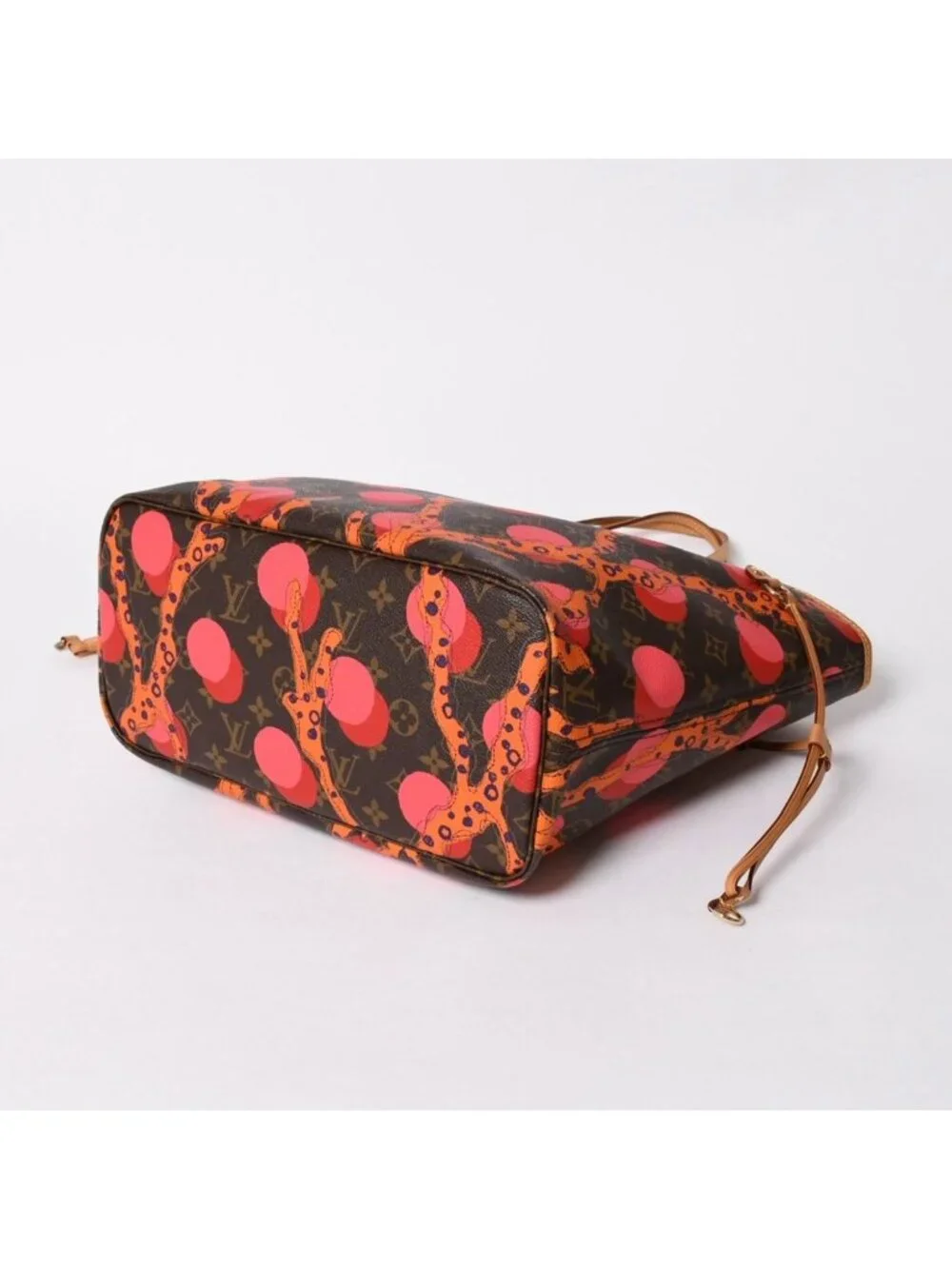 Louis Vuitton Monogram Ramage Neverfull MM Tote Canvas Brown Pink Gold